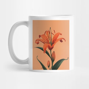 Tiger Lily Blossom - Bold and Exotic Floral Art Mug